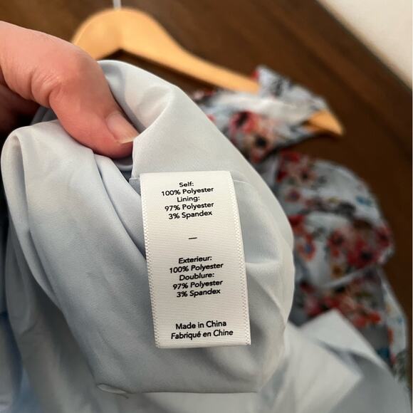 Likely floral V neck handkerchief hem sleeveless boho feminine midi dress - Picture 14 of 14